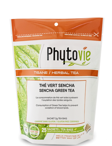 Thé vert sencha | 25 Sachets-Phytovie