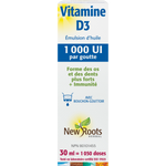 Vitamine D3 (Émulsion d’huile) · 1 000 UI par goutte (30 ml)