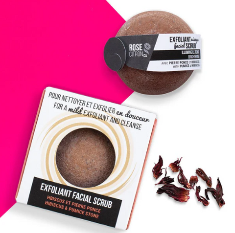 Exfoliant visage à l'hibiscus en barre