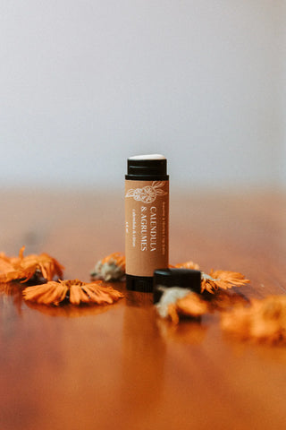 Baume à lèvres - calendula et agrumes
