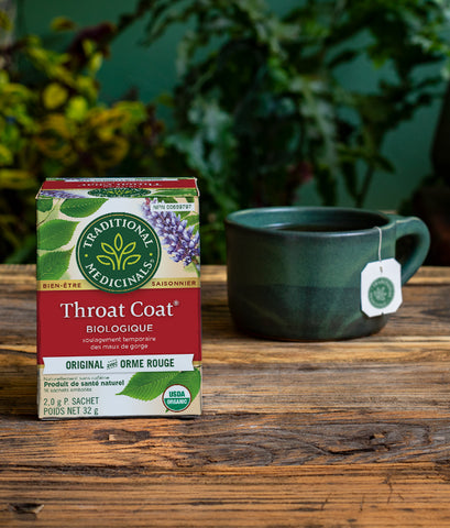 Tisane Throat Coat biologique avec Sené - TRADITIONAL MEDICINALS