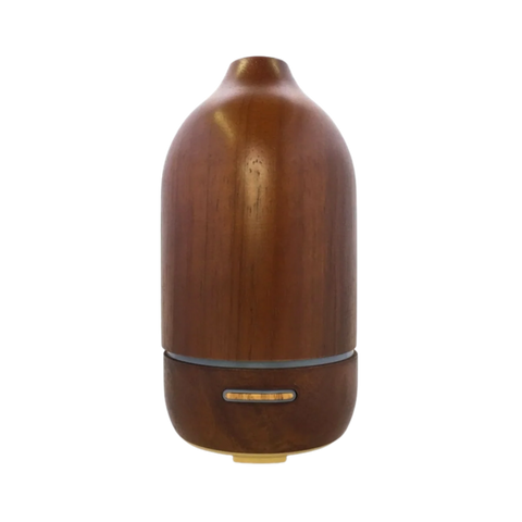 Rustique, nébulisateur ultrasonique, bois d'acacia foncé