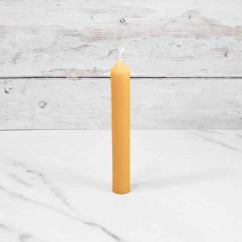 Bougie tube en cire d'abeille naturelle de 6 pouces