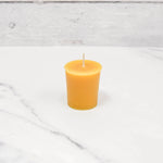 Bougie votive en cire d'abeille naturelle