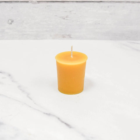 Bougie votive en cire d'abeille naturelle