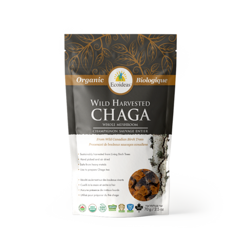 Chaga entier biologique ECOIDEAS