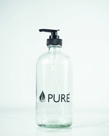 Bouteille de verre avec pompe 500 ml Pure - vide