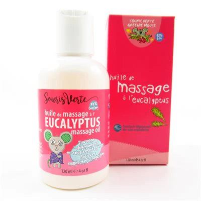 Huile à massage à l'eucalyptus