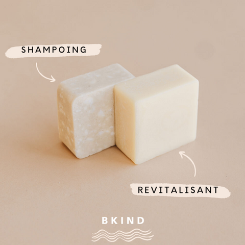 SHAMPOING EN BARRE sans emballage - CHEVEUX COLORÉS OU BLANCS (Arbre à thé et menthe poivrée)