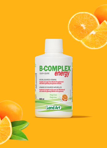B-Complex Energy Vitamine Liquide | Orange & Crème -  Land Art