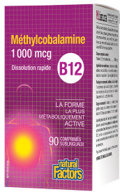 B12 Méthylcobalamine 1 000 mcg