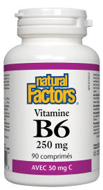 Vitamine B6 250 mg avec 50 mg C
