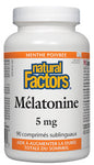 Mélatonine 5 mg, menthe poivrée