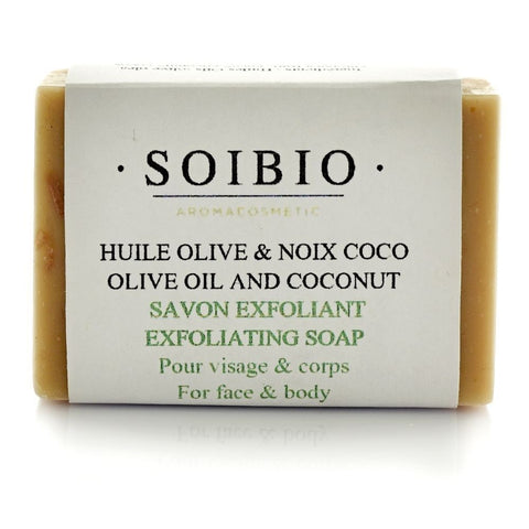 Savon exfoliant huile olive & noix coco