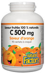 C 500 mg saveur fruitée 100 % naturelle, saveur d'orange
