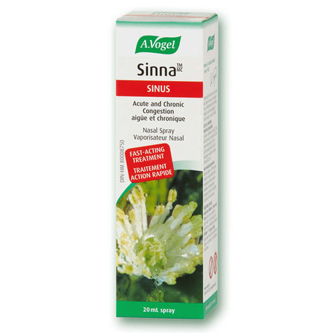 Sinna Vaporisateur nasal - Congestion des sinus et nez bouché 20 mL - A.Vogel