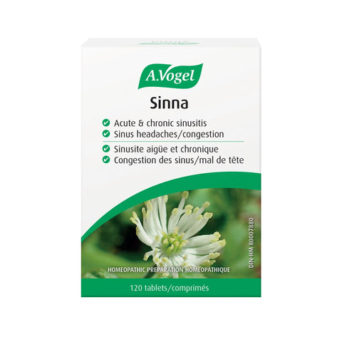 Sinna comprimés - Pour la congestion des sinus et sinusite 120 comprimés