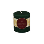 Bougie pilier ronde en cire d'abeille naturelle