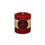 Bougie pilier ronde en cire d'abeille naturelle