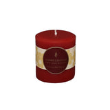 Bougie pilier ronde en cire d'abeille naturelle
