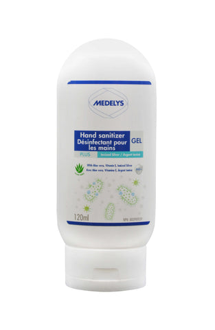 Gel désinfectant pour les mains avec argent ionisé (120 mL)