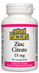 Zinc Citrate 15 mg